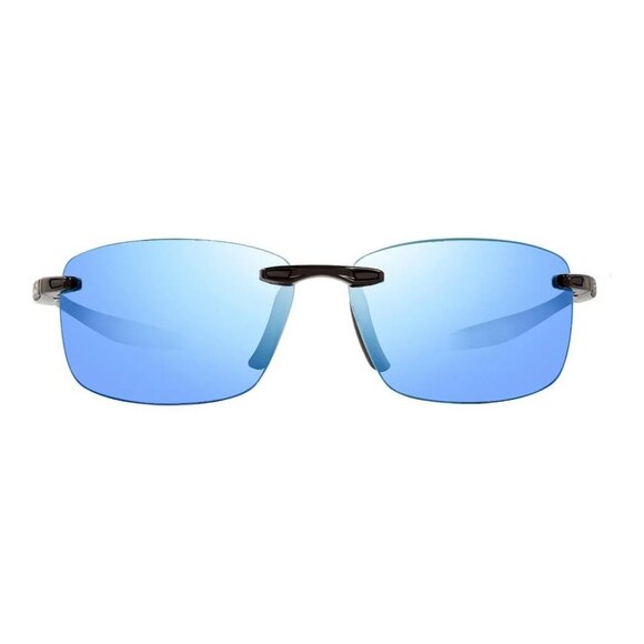 New REVO Descend N Black Rimless Polarised Square RE 4059 01 BL Sunglasses Women - Picture 2 of 3